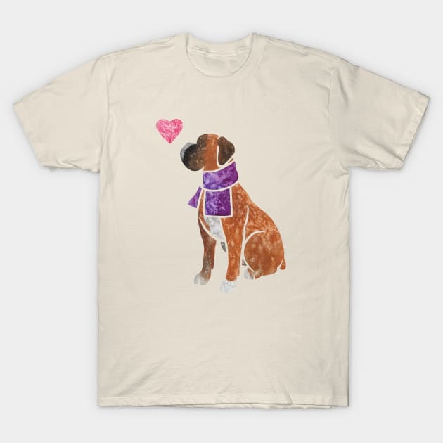 Boxer (docked) T-Shirt by animalartbyjess